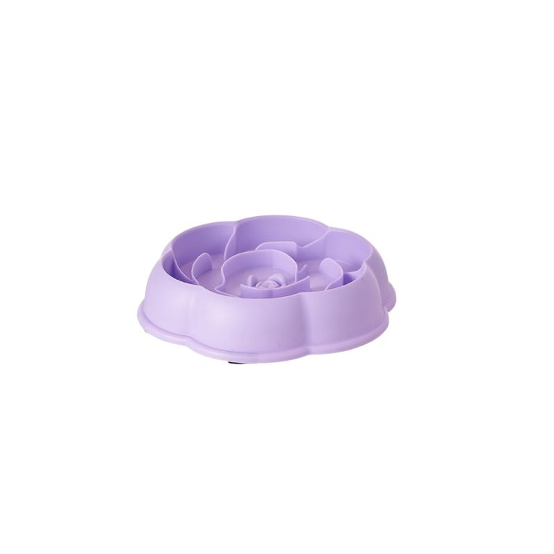 Flower Maze Slow Feeder Bowl – Anti-Choke, Durable PP Dish for Dogs