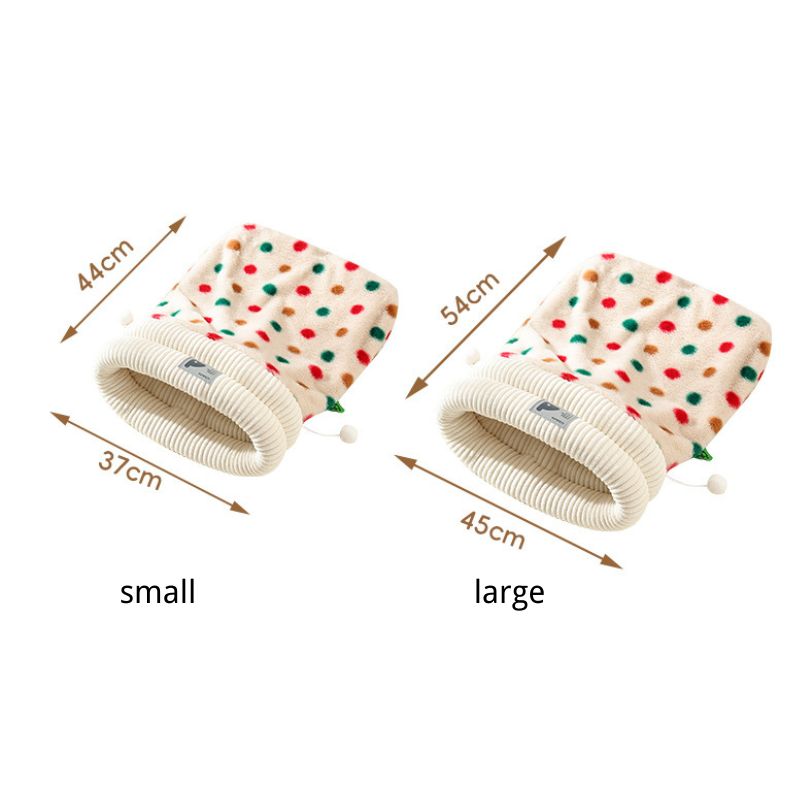 Thickened Warm Pet Sleeping Bag Bed for Cats & Small Dogs