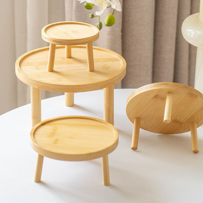 Elevated Anti-Spill Solid Wood Pet Bowl Stand