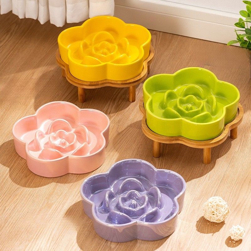 Large Ceramic Slow Feeder Bowl – dogs 10–20kg |  Fits Elevated Stands