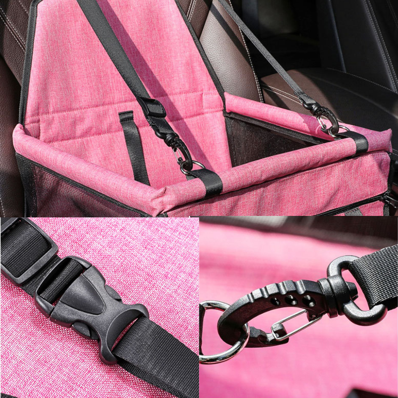 Waterproof & Breathable Pet Car Carrier - Foldable, Scratch-Resistant (Airline-Approved Alternative)