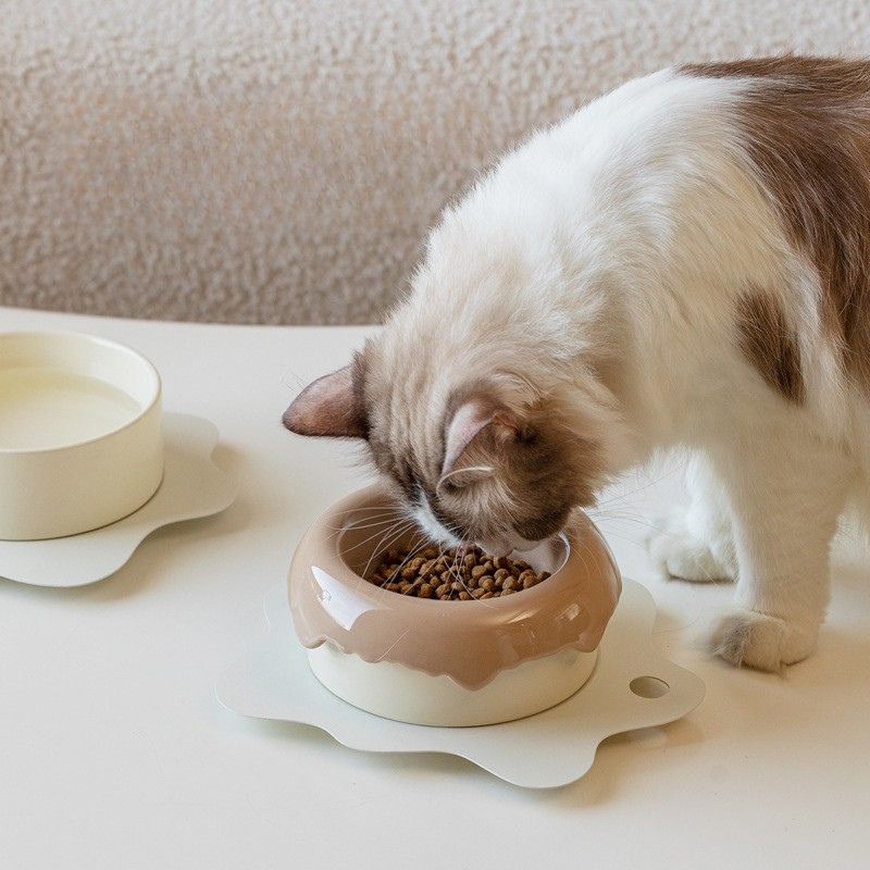 3pcs Detachable 3-in-1 Donut Pet Bowl | Separate Food & Water • Easy-Clean • Non-Slip Base