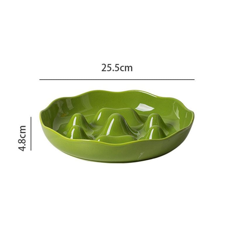 Ceramic Slow Feeder Bowl for Medium & Large Dogs | Anti-Choke