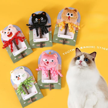 Catnip Plush Toy with Tassels & Sound – Interactive Chew Toy for Cats