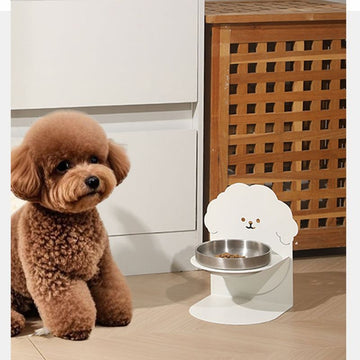 Magnetic Stainless Steel Pet Bowl Set – Raised Feeder with Detachable Stand for Dogs & Cats