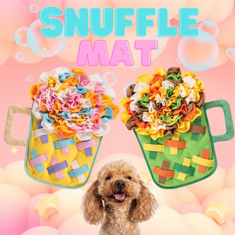 Pet Foraging Snuffle Mat | Playful Shape, Dual-Color Options – Ideal for Cats & Dogs