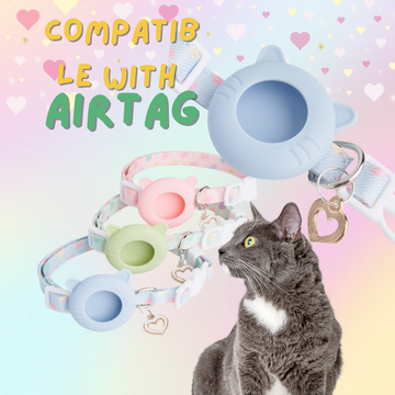 AirTag-Compatible Waterproof Silicone Pet Collar – Anti-Lost Tracker for Cats&dog