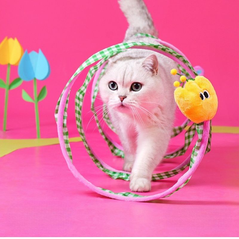 Butterfly Cat Tunnel – Foldable Pet Play Tunnel for Hiding, Chasing, and Self-Play