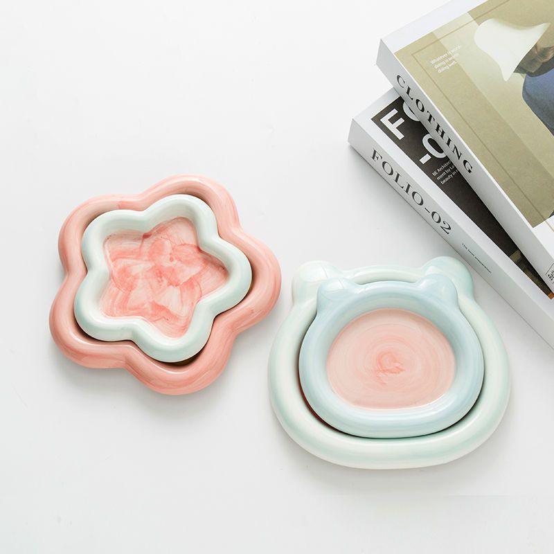 Multiple bloggers with the same cat bowl, ceramic dog bowl, plate, and dish. Cat wet food, raw food, spill proof, cat food bowl, pet - NoKa&AuroraStone