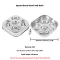 304 Stainless Steel Pet Bowl, Cat Bowl, Dog Bowl, Anti-Tip Design, Non-Slip, Anti-Choking, Slow Feeder Dog Bowl - NoKa&AuroraStone