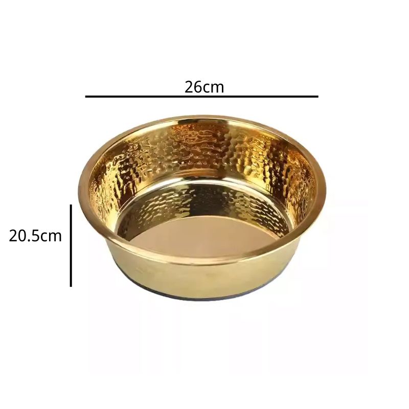Extra-Large Deep Stainless Steel Dog Bowl | Ideal for Large Breeds XXXXL