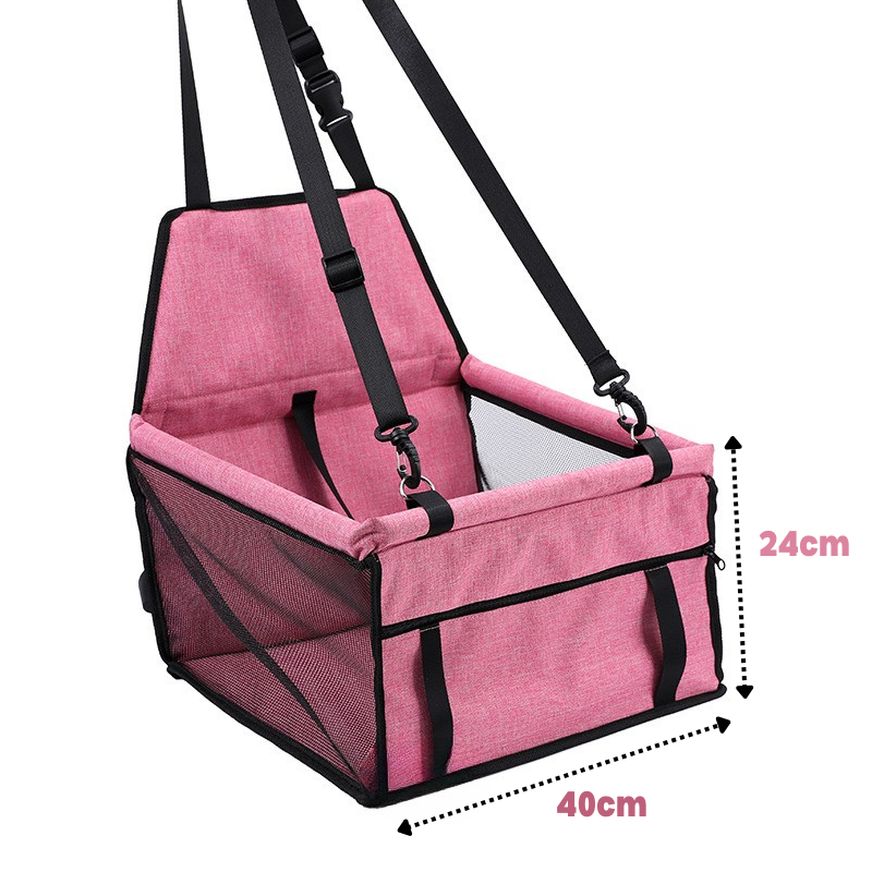 Waterproof & Breathable Pet Car Carrier - Foldable, Scratch-Resistant (Airline-Approved Alternative)