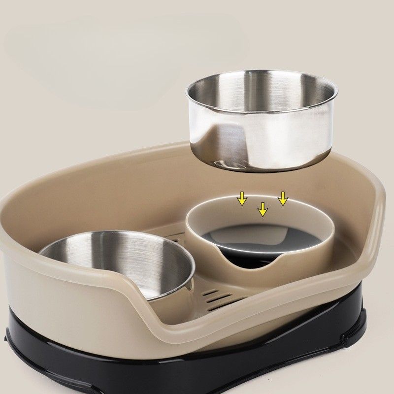 Clean Feeding Solution for Pets | Raised Anti-Splash Bowl for Small Pets