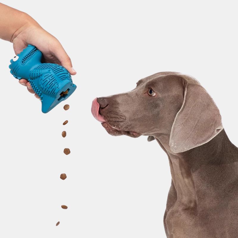 Chewable Treat Dispensing Dental Toy – Interactive Teeth-Cleaning Food Puzzle Toy for Dogs