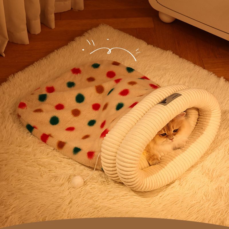 Thickened Warm Pet Sleeping Bag Bed for Cats & Small Dogs