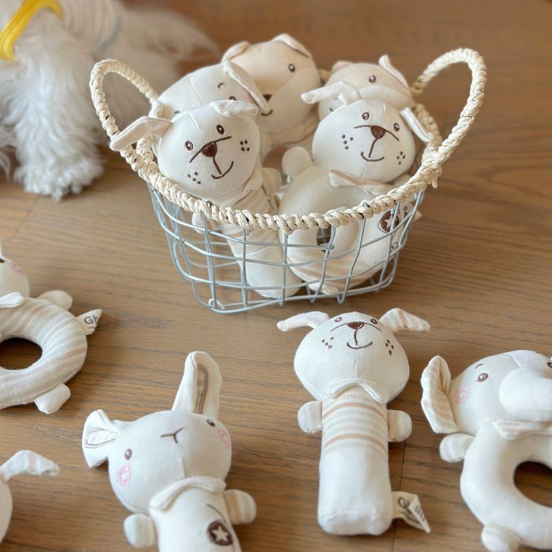 Rattle Sound Comfort Toy – Soft Plush Soothe Toy with Bell for  Small Pets