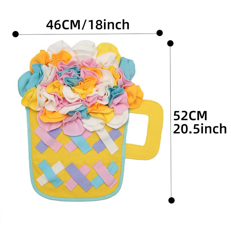 Pet Foraging Snuffle Mat | Playful Shape, Dual-Color Options – Ideal for Cats & Dogs