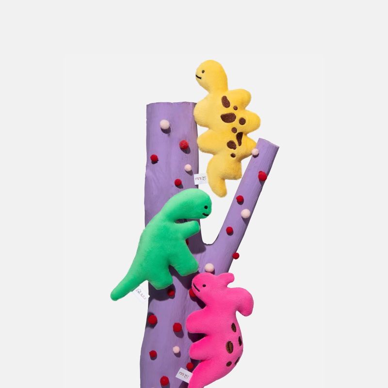 Soft Dinosaur Squeaky Toy – Chewable Plush Pet Toy for Small & Medium Dogs