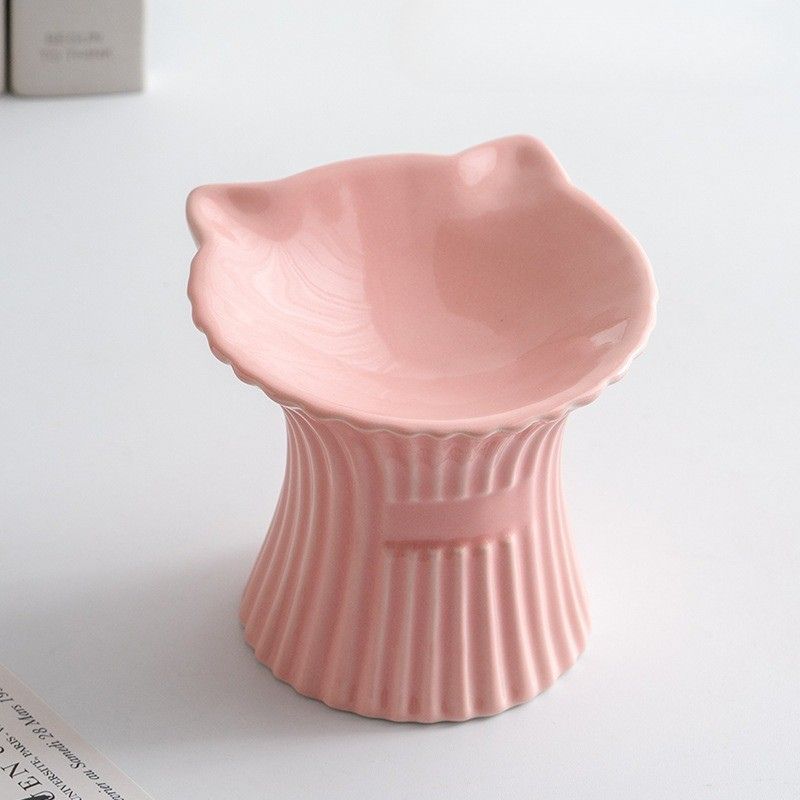 Petal Style Ceramic Cat Bowls and Small Dog Bowls
