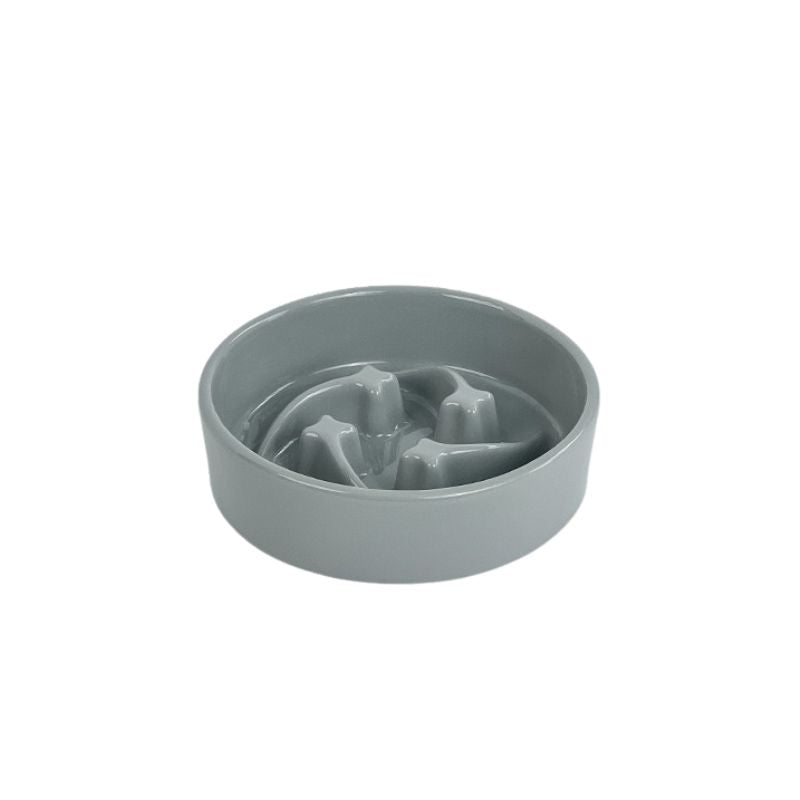 Ceramic Slow Feeder Bowl – Small for 3–5kg, Medium for 5–18kg Dogs