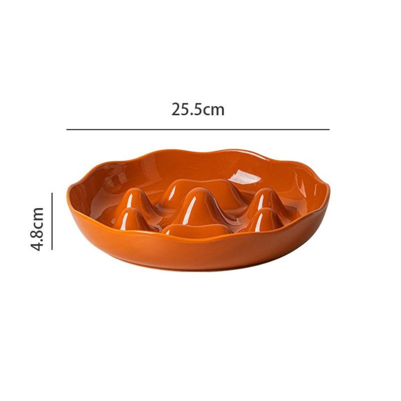 Ceramic Slow Feeder Bowl for Medium & Large Dogs | Anti-Choke