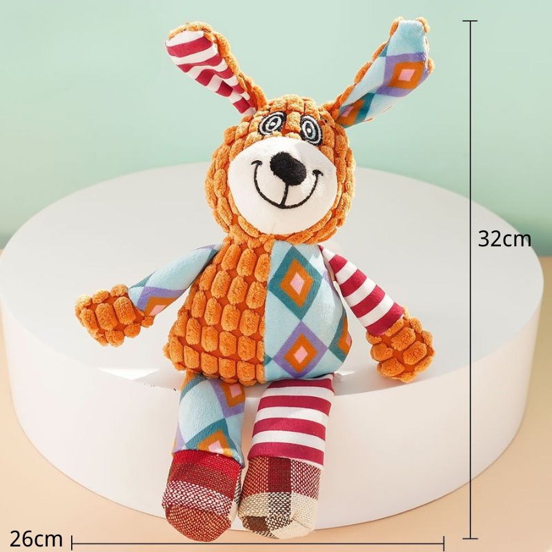 Plush Squeaky Chew Toy for Dogs – Soft Bite-Resistant Interactive Toy for Small and Medium Pets