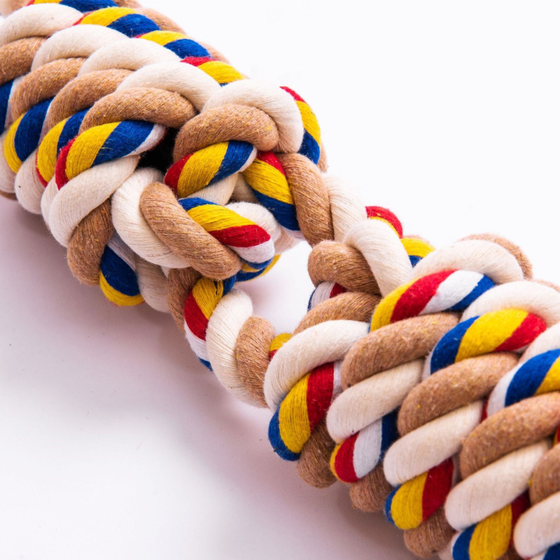 XXL Eco Cotton Rope Toy for Dogs – Extra-Large Knotted Chew Toy 60cm