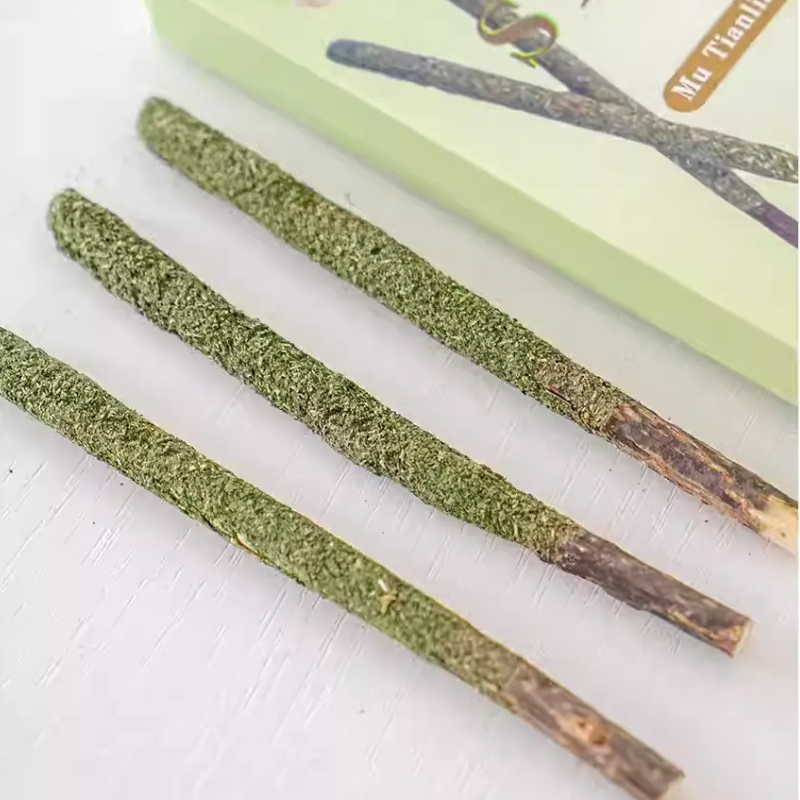 Cat Grass Chew Sticks with Catnip & Matatabi – 6 Pack Dental Chewing Toys for Cats