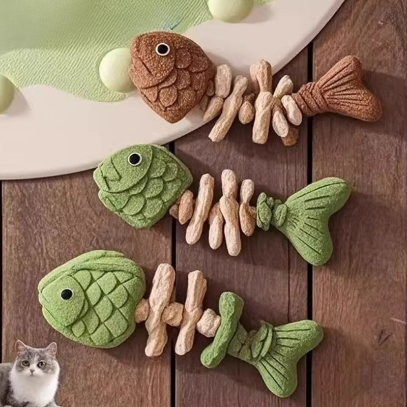 Catnip Fishbone Toy