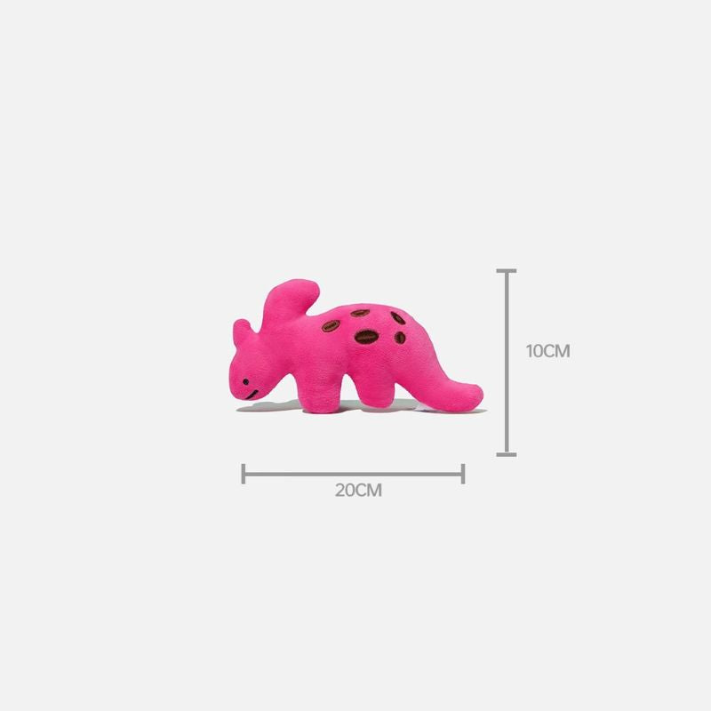 Soft Dinosaur Squeaky Toy – Chewable Plush Pet Toy for Small & Medium Dogs