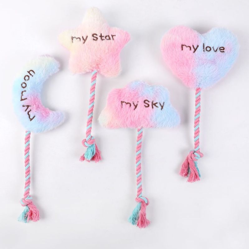 Plush Tug-of-War Chew Toy for Dogs – Durable Interactive Rope Toy with Soft Surface for Teething and Training