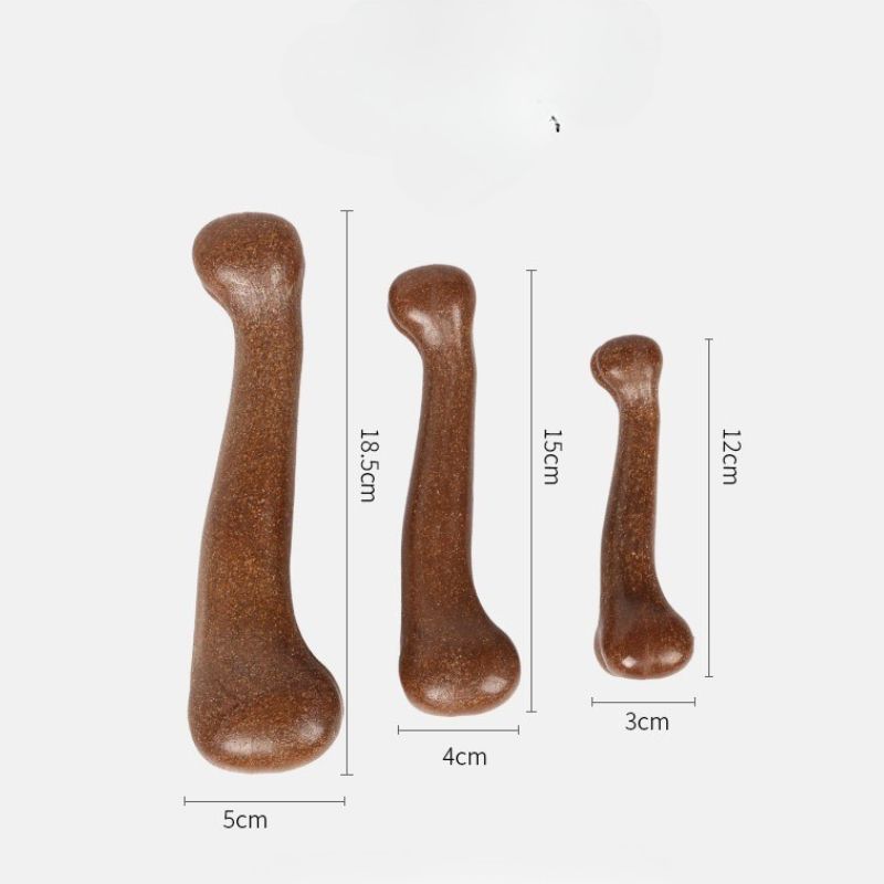 2pcs Durable Beef Bone Chew Toy – Large Dogs