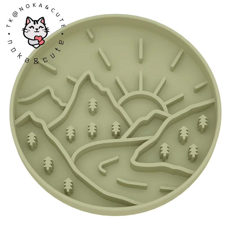 Small and medium-sized dog slow food bowl, silicone licking pad, licking plate, shaking bowl, pet cat puzzle, leakage, hidden food, rich toys