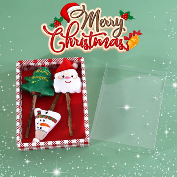3pcs Christmas Limited Silvervine Cat Toy Stick – Natural Matatabi Dental Chew for Cats