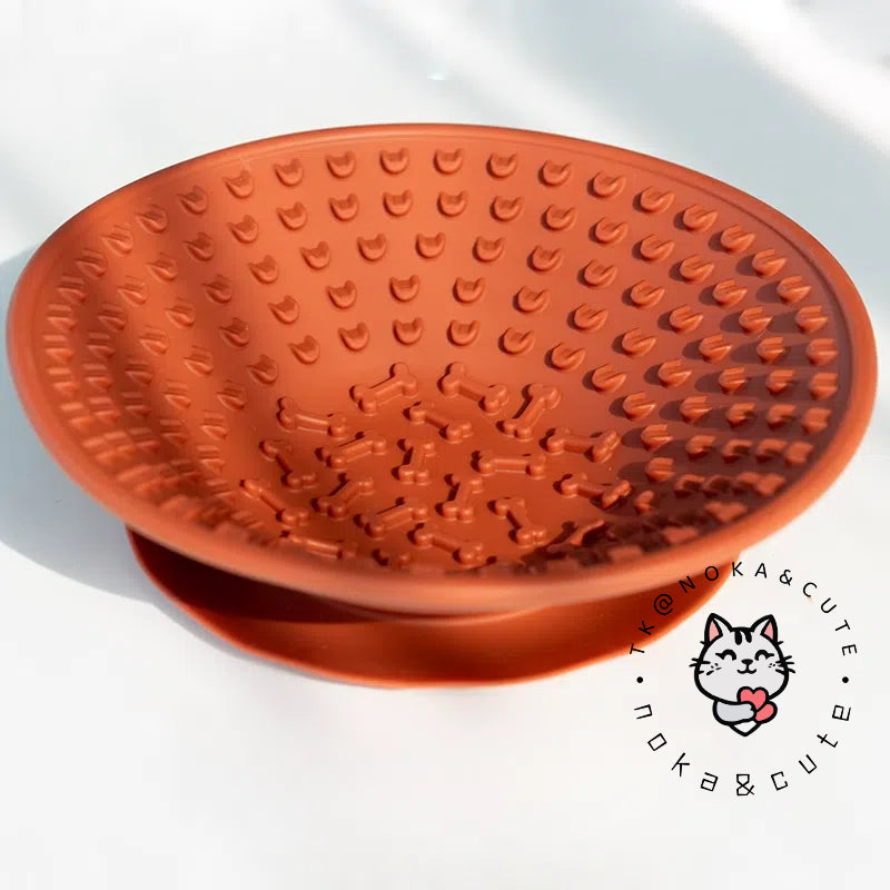 Small and medium-sized dog slow food bowl, silicone licking pad, licking plate, shaking bowl, pet cat puzzle, leakage, hidden food, rich toys