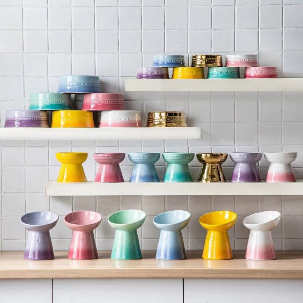 Elegant Ceramic Pet Dish – Safe, Durable, and Easy to Clean cat&dog