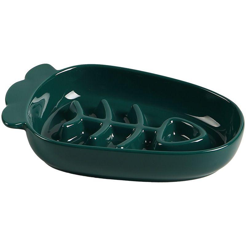 Slow Food Pet Bowl Ceramic Anti-choking Dog Meal Bowl Cat Puppy Drink Bowl Anti-knock Pet Food Plate Shallow Mouth - NoKa&AuroraStone