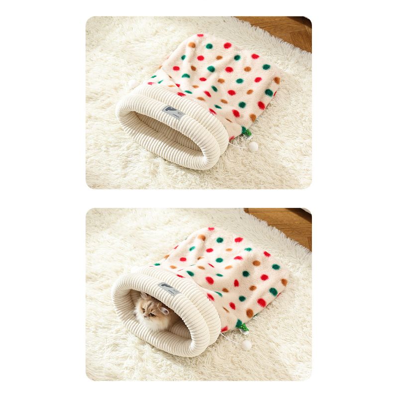 Thickened Warm Pet Sleeping Bag Bed for Cats & Small Dogs