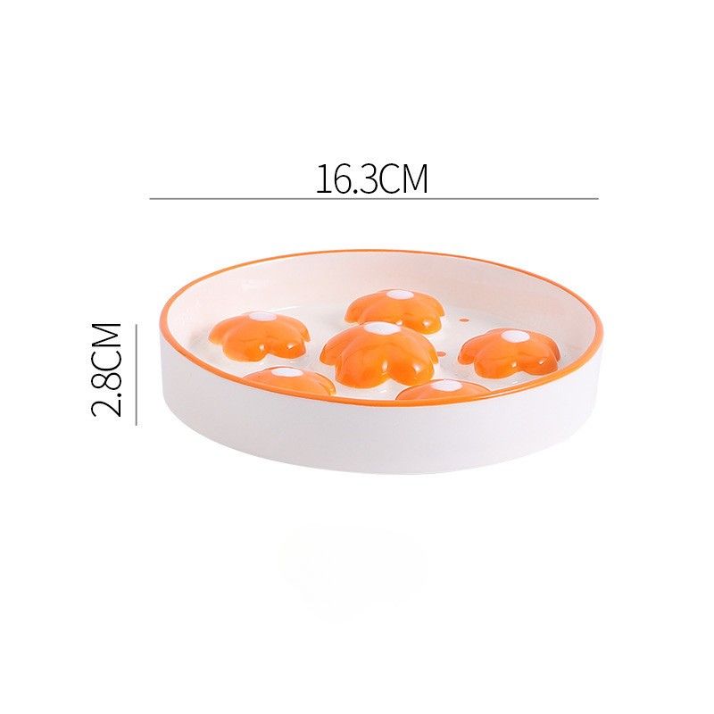 Ceramic Slow Feeder Bowl – 4 Colors, Suitable for Cats & Dogs