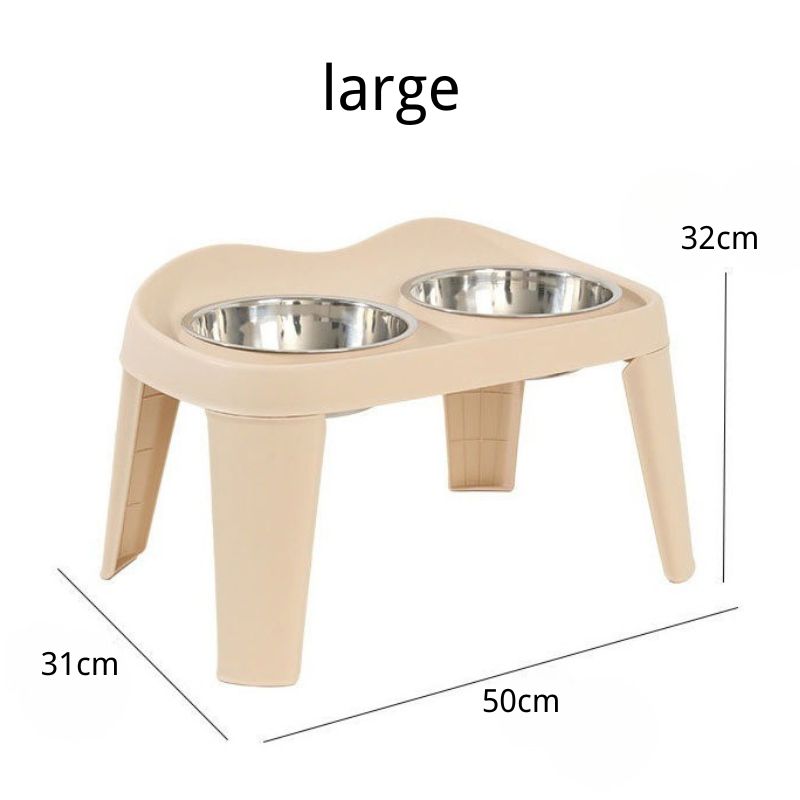 Elevated Stainless Steel Durable Dog Bowls set for Large Breeds  XXXL