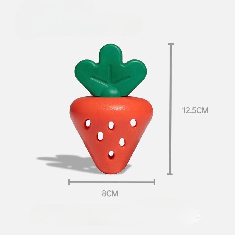 Strawberry Treat Dispensing Toy – Interactive Chew Toy for Dogs,  Anxiety Relief