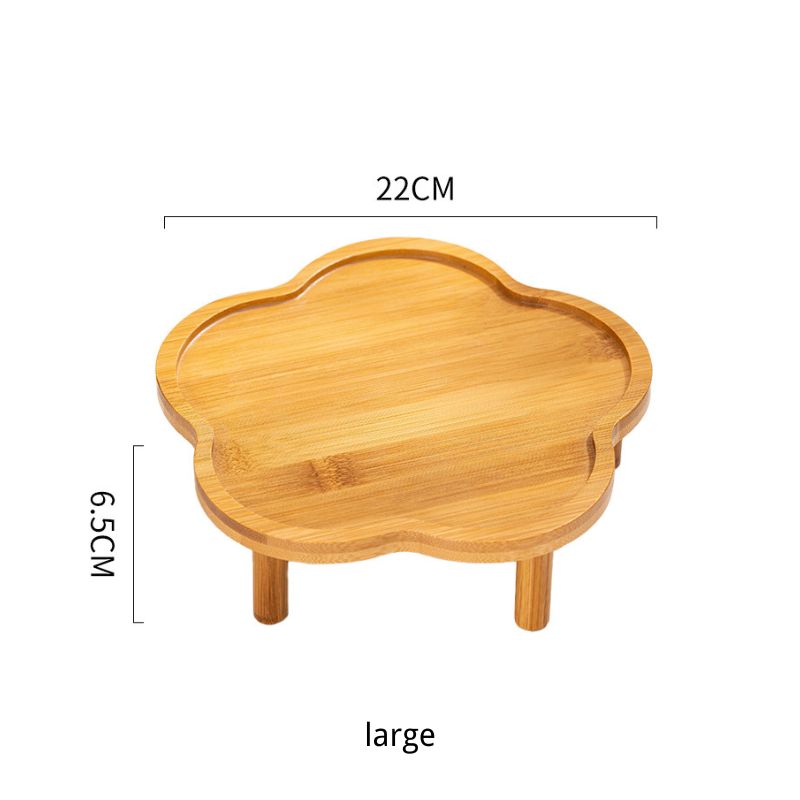 Elevated Bamboo Pet Bowl Stand | for Dogs Under 15kg large size