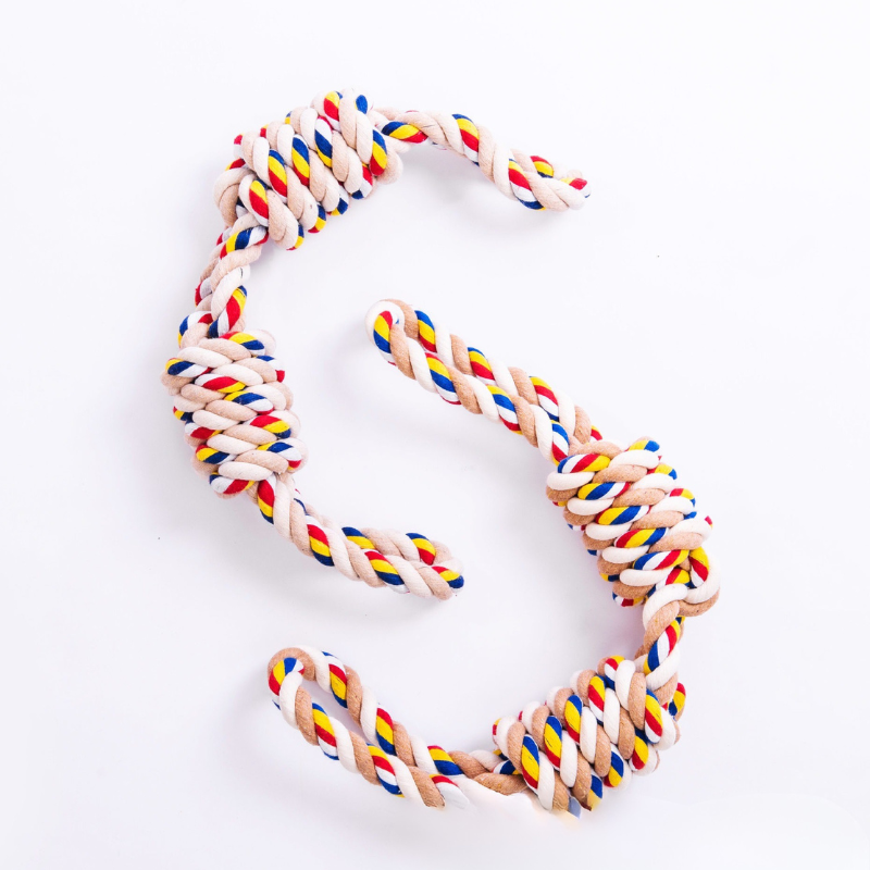 XXL Eco Cotton Rope Toy for Dogs – Extra-Large Knotted Chew Toy 60cm