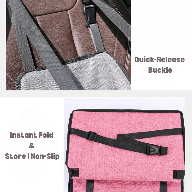 Waterproof & Breathable Pet Car Carrier - Foldable, Scratch-Resistant (Airline-Approved Alternative)