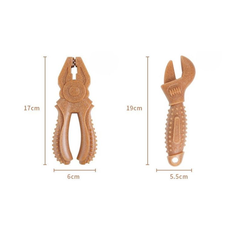 2pcs Ultra-Durable Tough Wood Chew Toy for Power Dogs