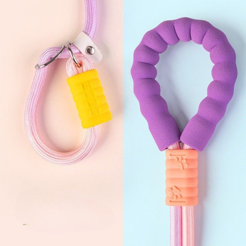 Hands-Free P-Leash with Shoulder/Waist Strap – Adjustable Slip Leash for Medium and Large Dogs