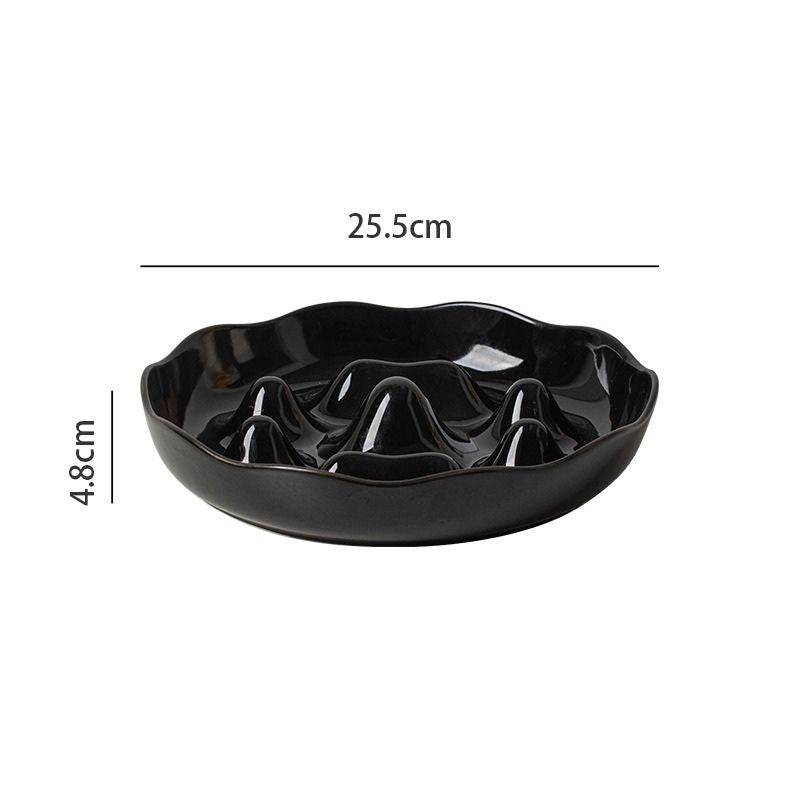 Ceramic Slow Feeder Bowl for Medium & Large Dogs | Anti-Choke