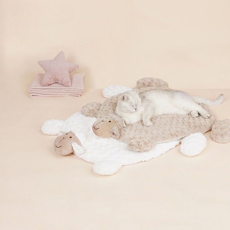 zeze.Calming Sleep Mat for Small Pets& Small Dogs, Anti-Anxiety Bed Pad for Cozy Rest