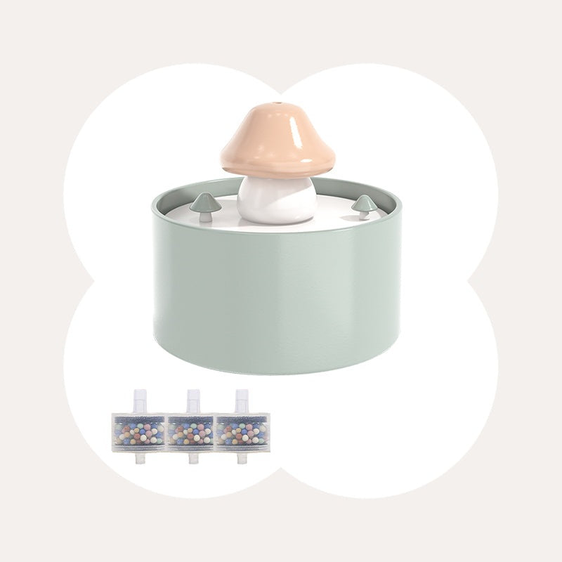 1500ml Ceramic Cat Water Fountain with 3Filters