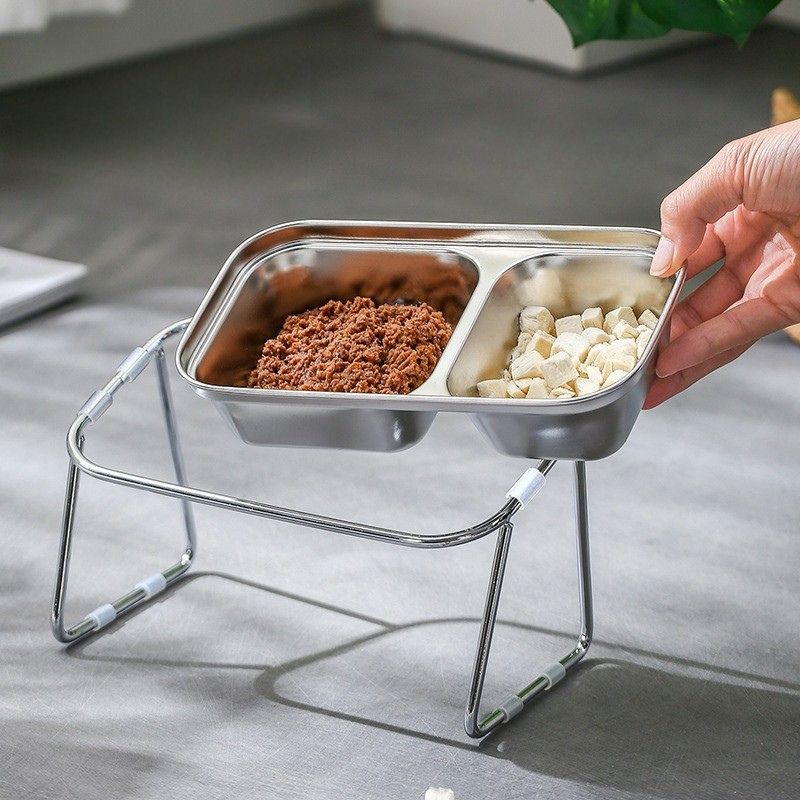 Stainless Steel Split Pet Bowl